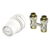 Danfoss Redia + RLV-KB H-idomos radiátortermosztát-készlet, 1/2